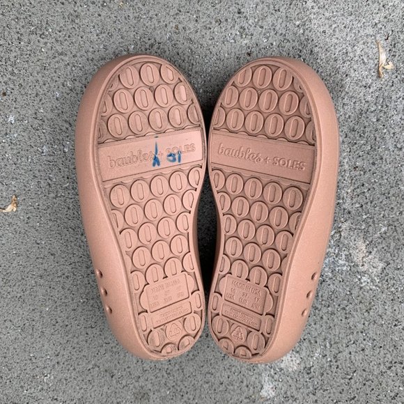 BAUBLES + SOLES Girls Koala Jelly Shoes 10 27 Mauve Pink Mary Jane Toddler Girl - Picture 8 of 9